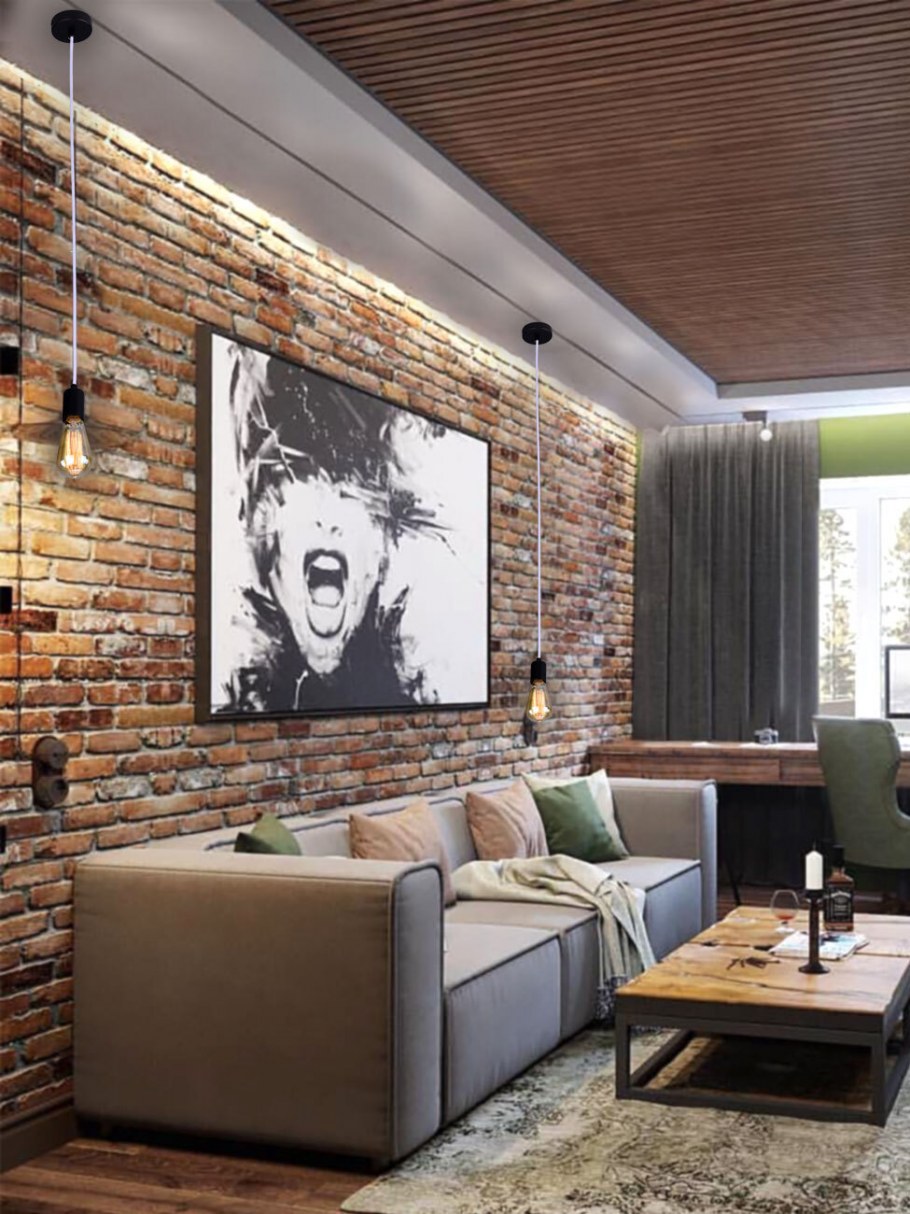 Loft Interior Design кирпич