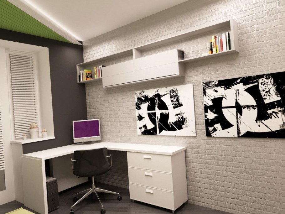 Полоска в интерьере детской