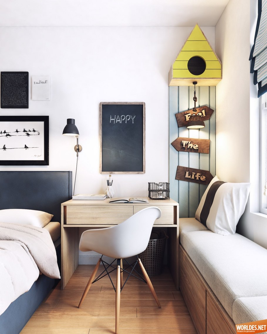 Надпись на стену для спальни в скандинавском стиле