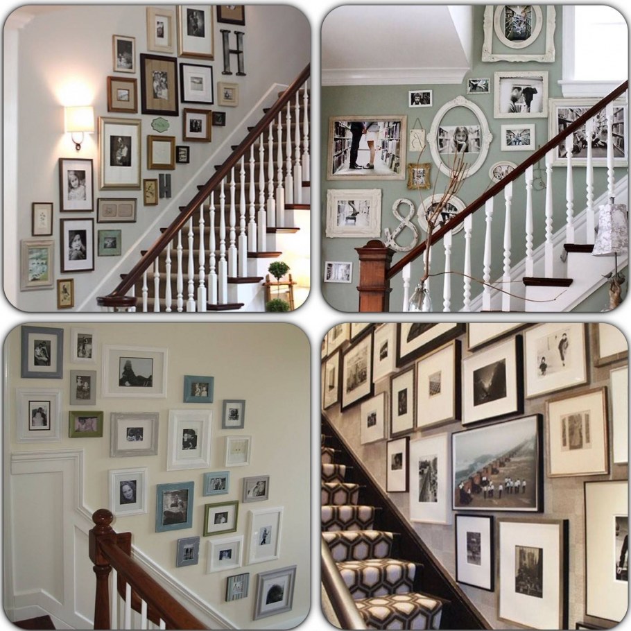 Лестница вдоль стены