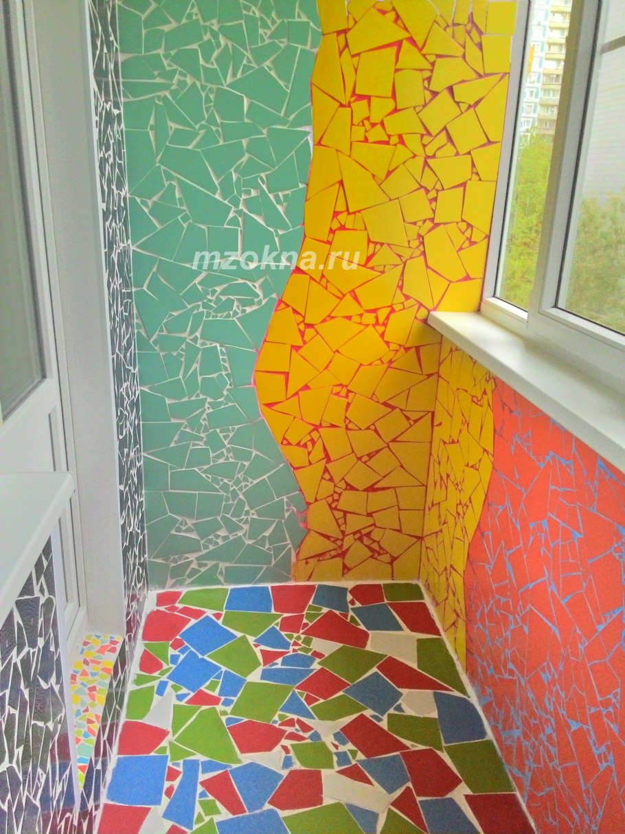 Битая плитка в интерьере