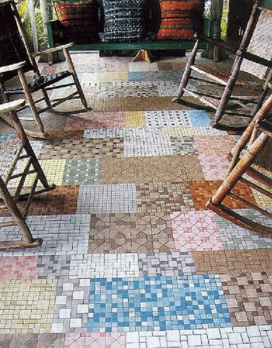 Из разной плитки