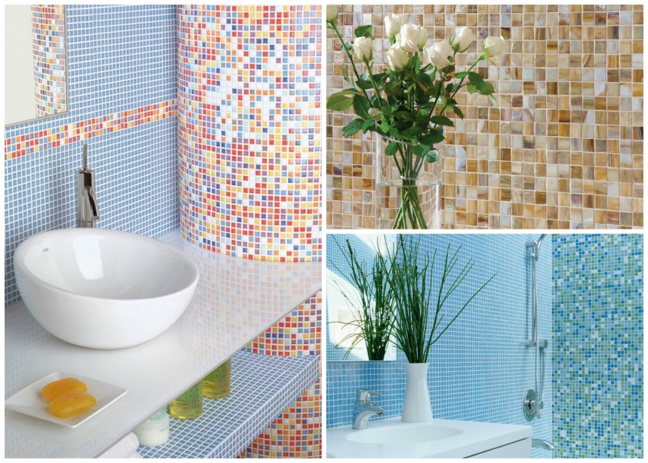 Раскладка плитки с мозаикой