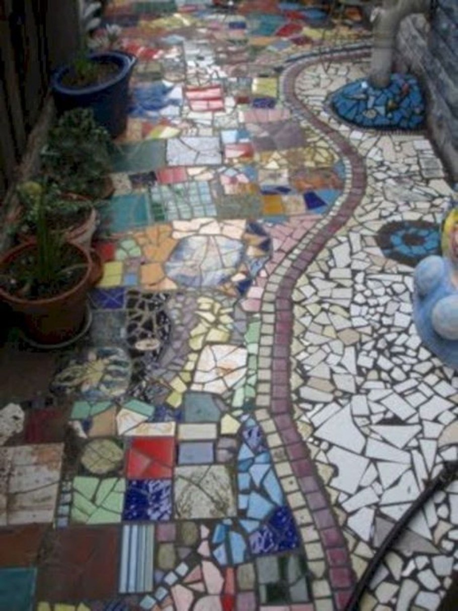 Битая плитка в интерьере