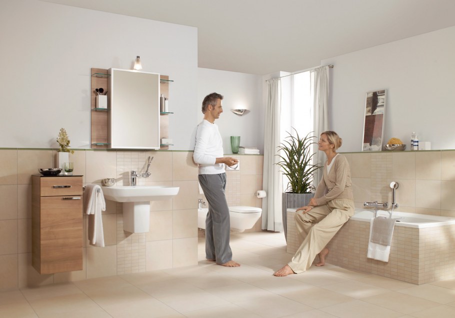 Villeroy Boch сантехника надпись в ванной