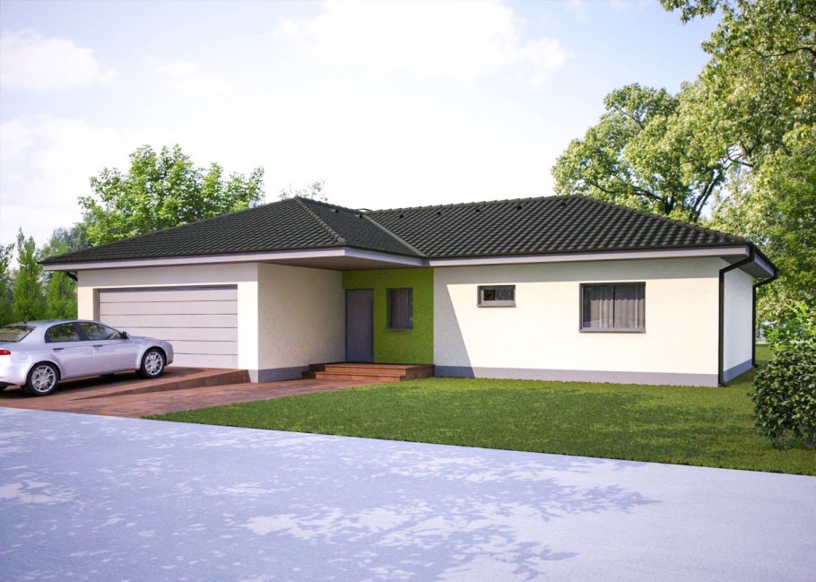 Одноэажныйдом с гаражом