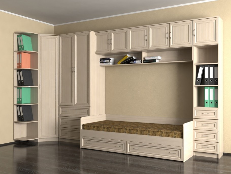 Угловая стенка с диваном