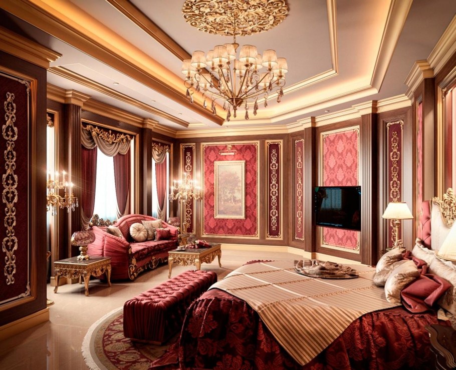 Luxury Mansion Interior спальни