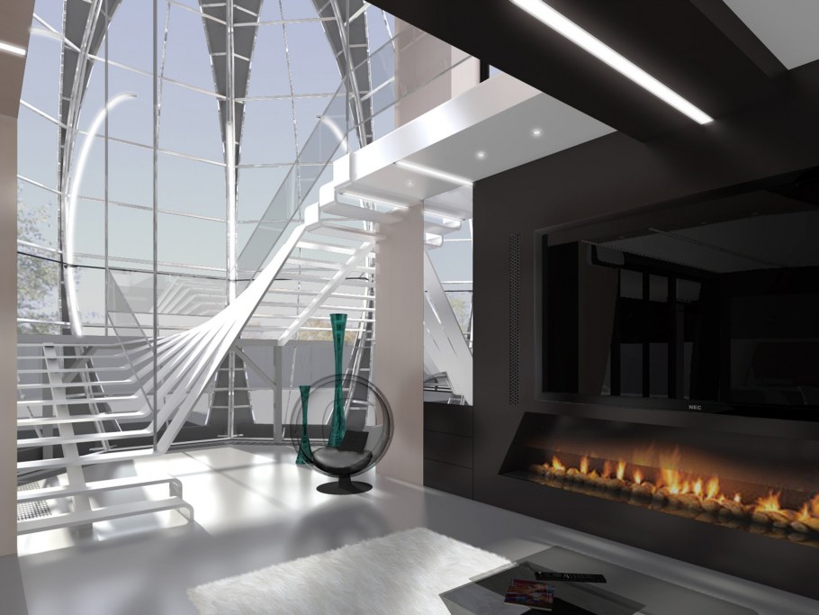 Красно черный интерьер