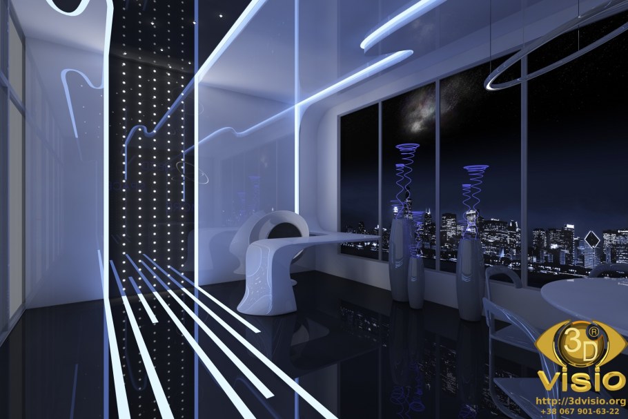 Интерьер Хай тек гостиная