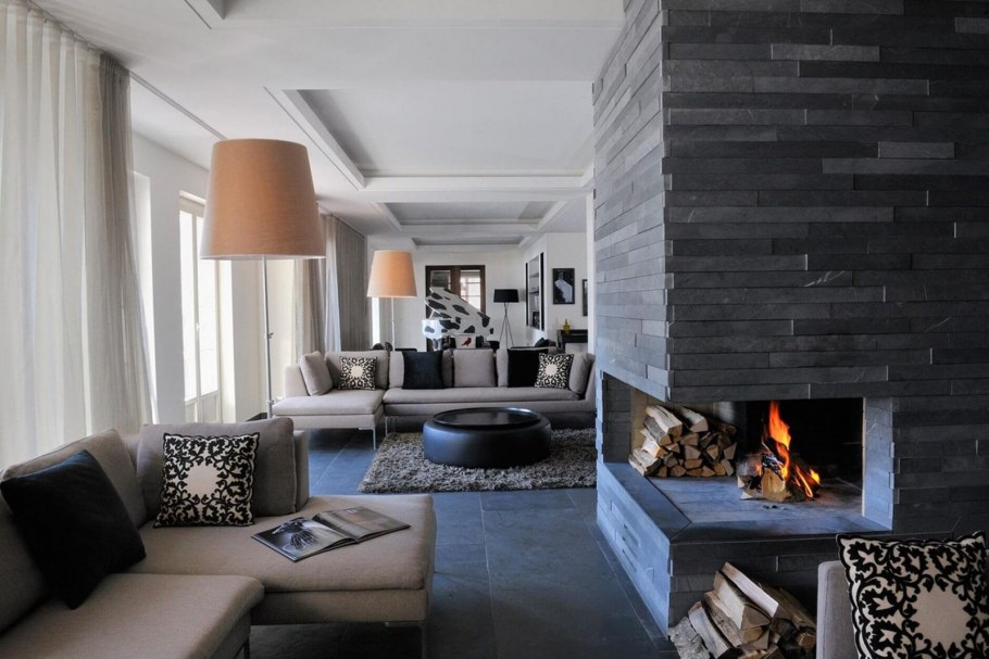 Биокамин для угловой стены 1000 (sappfire)