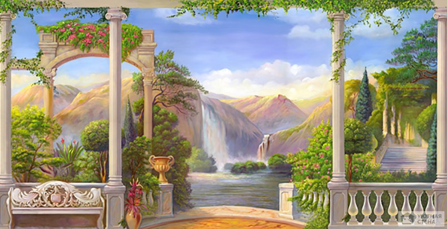 Фреска Аффреско водопад