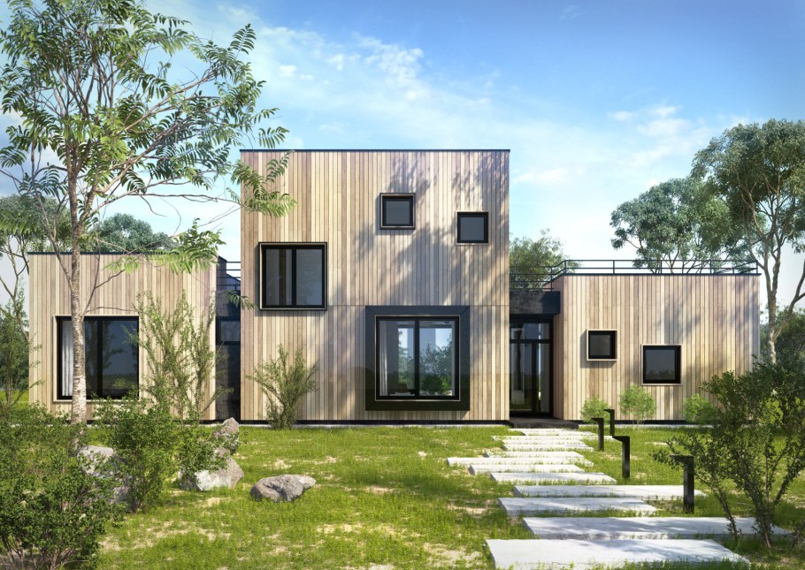 Современные каркасные дома в стиле Минимализм