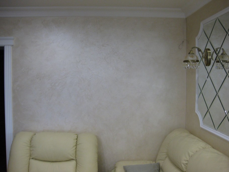 Декоративная штукатурка в интерьере