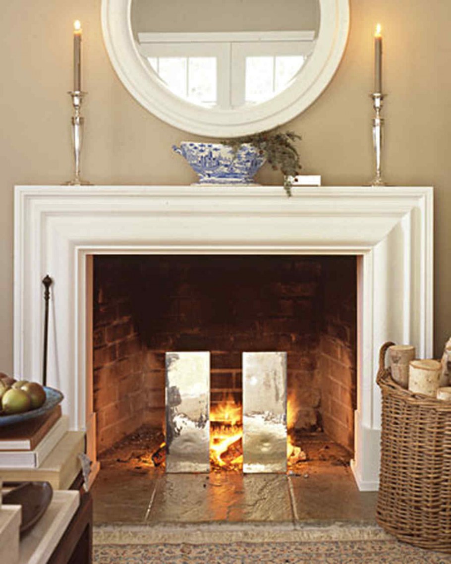 Камин в фотостудии