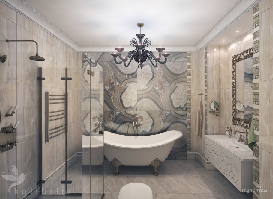 Ванная комната в стиле арт