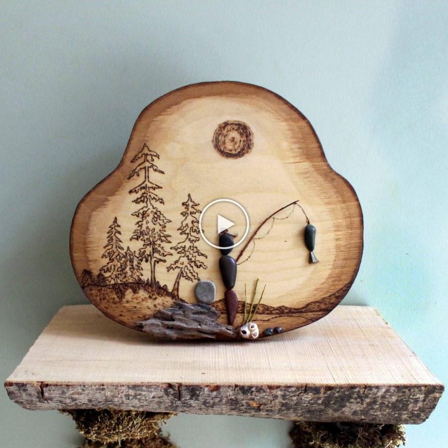 Поделки из спилов дерева