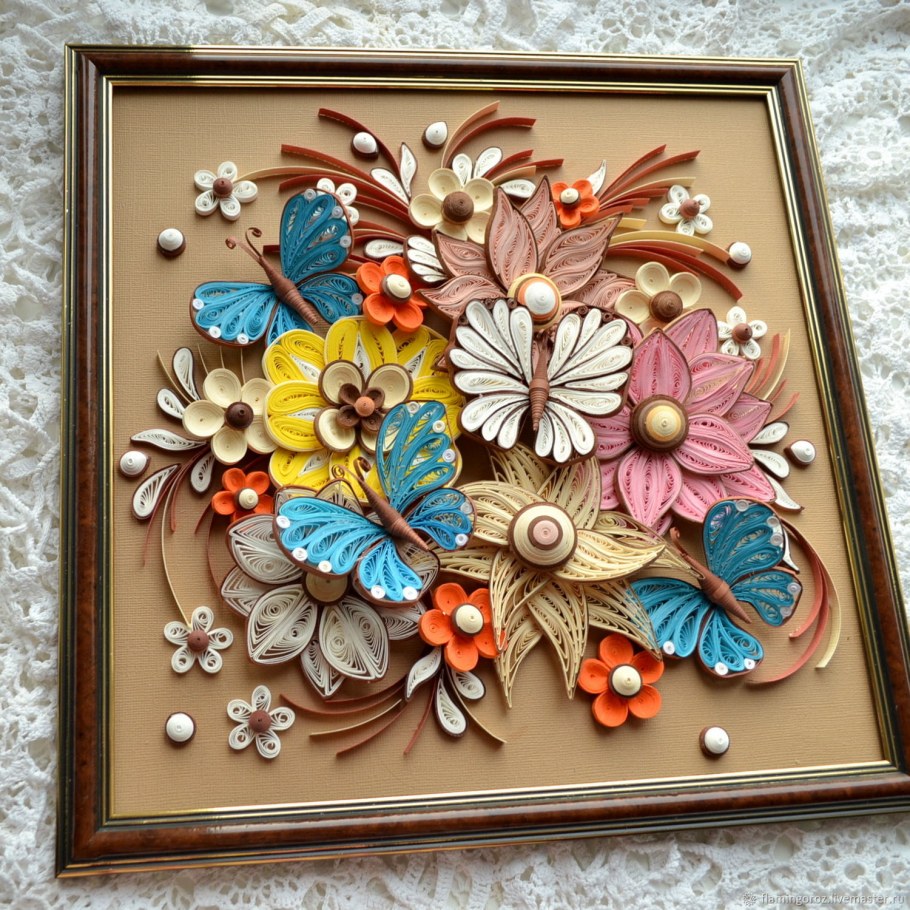 Панно из квиллинга