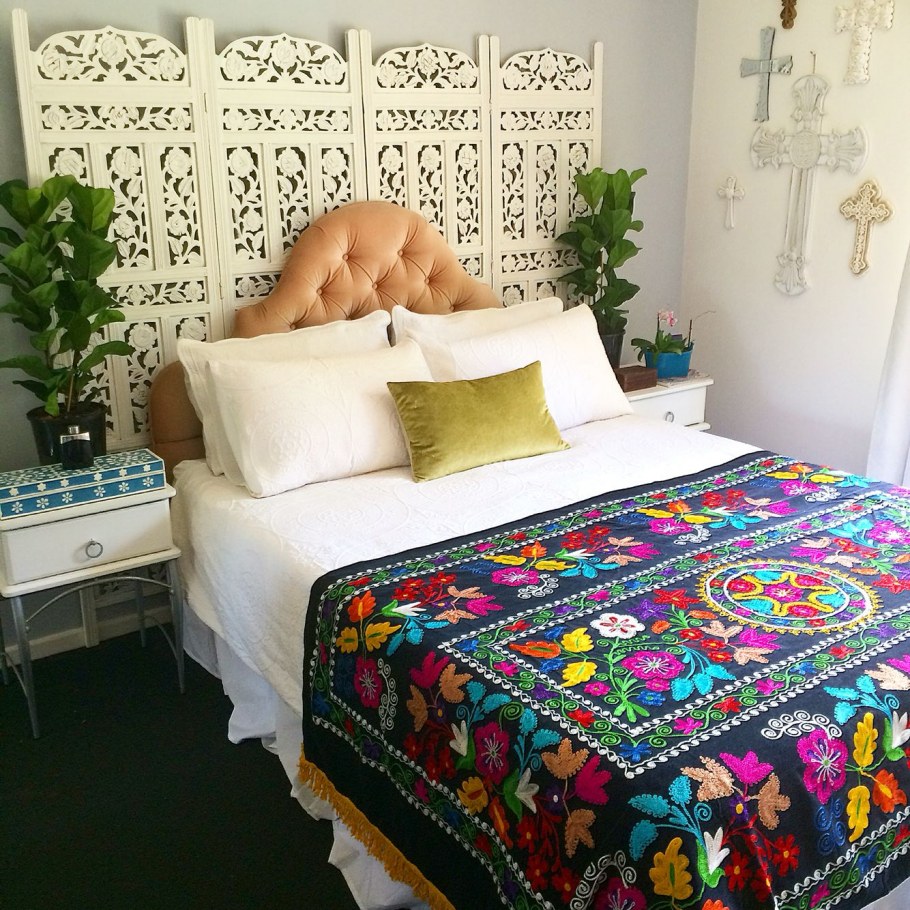 Спальня стиль бохемиан