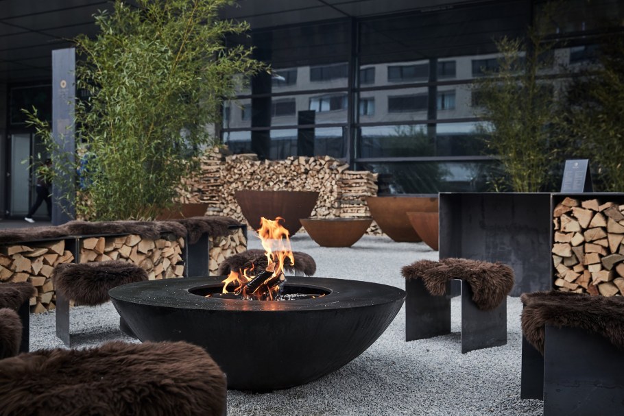 Кострище в углублении