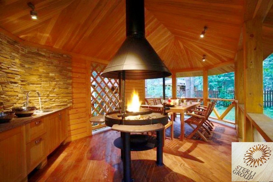 Дом с террасойтв современном стиое