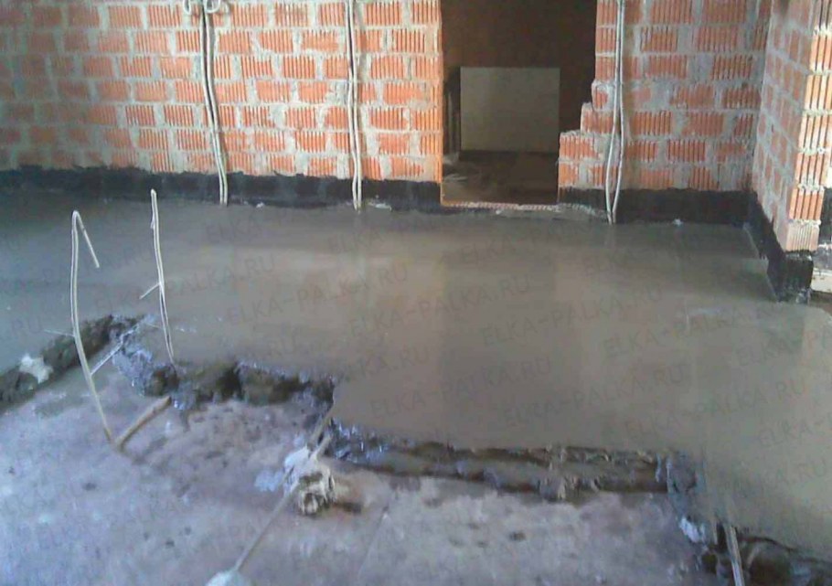 Полусухая стяжка пола