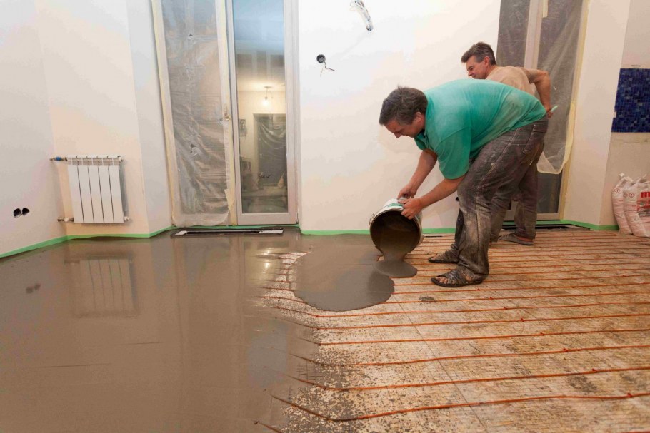 Черновая цементно-Песчаная стяжка полов что это