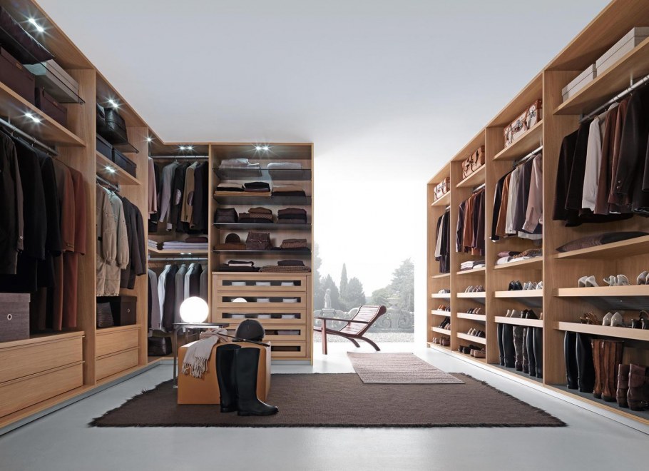 Гардероб в стиле Хай тек