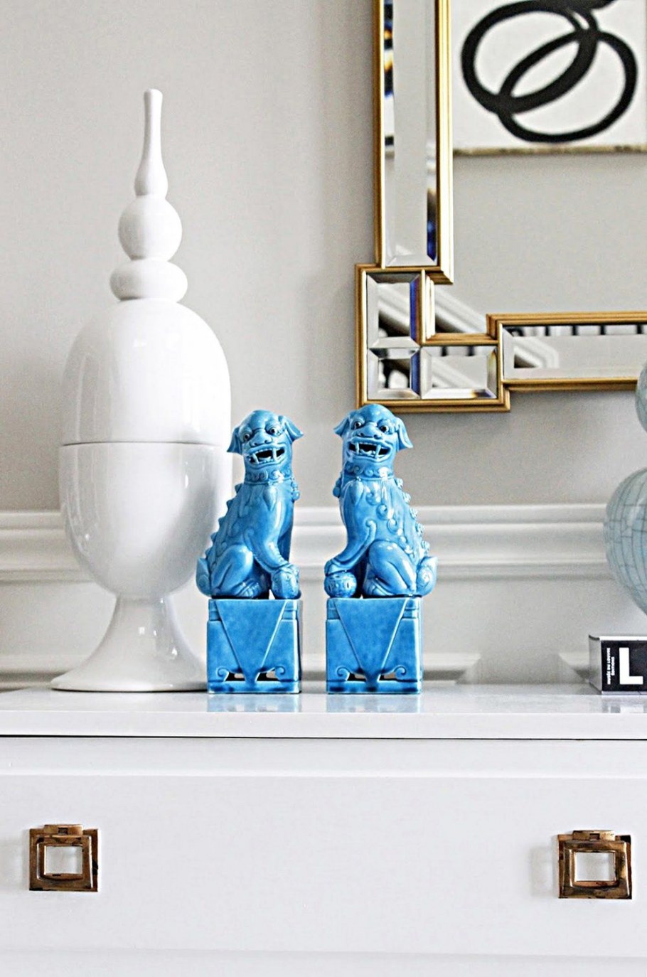 Бирюзовые статуэтки интерьерные