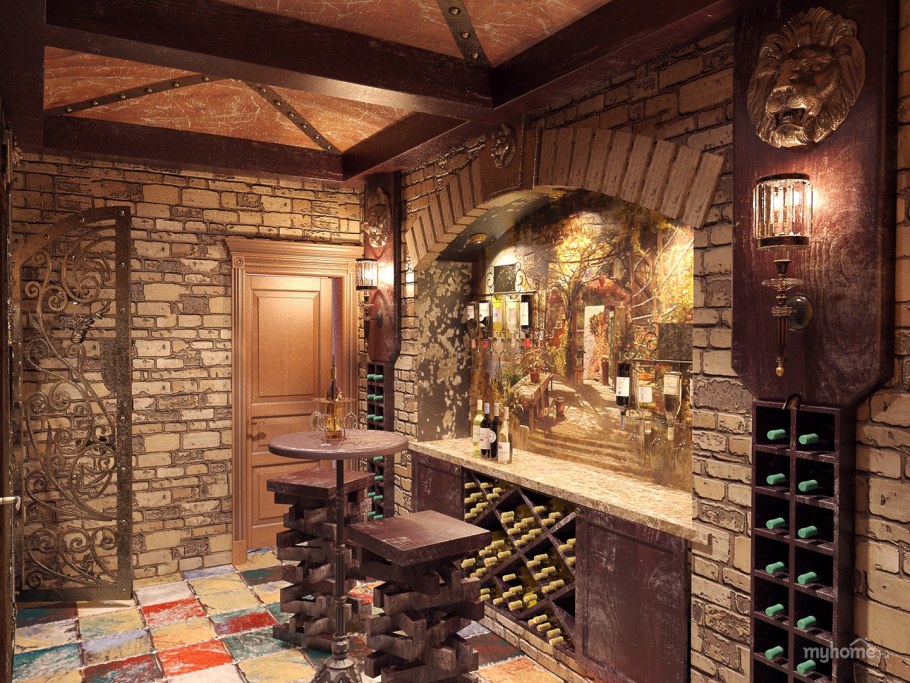 Кухня в стиле рыцарского замка