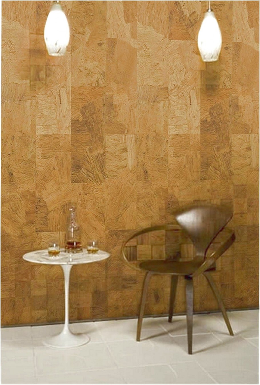 Настенное пробковое покрытие