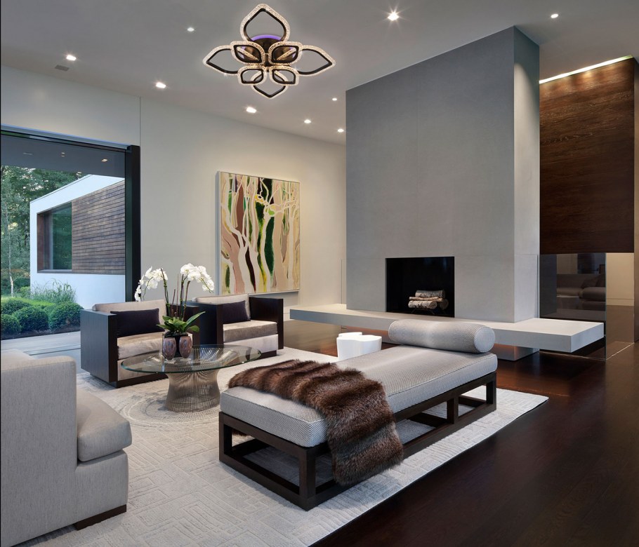 Современная обстановка гостиной