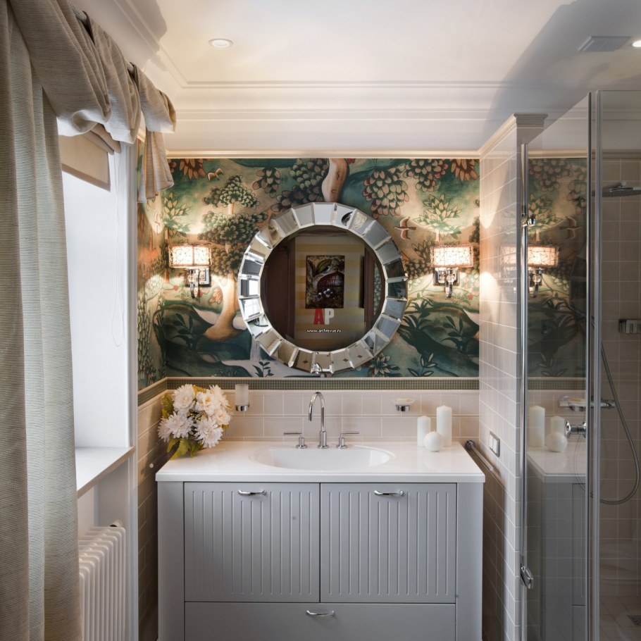 Туалет в винтажном стиле