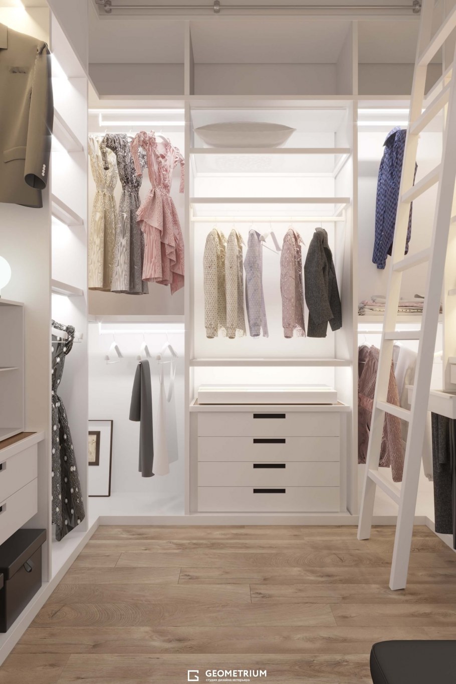 Интерьер гардеробной