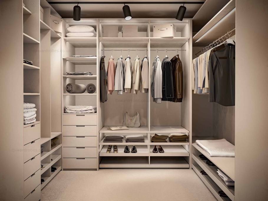 Организация пространства в гардеробной
