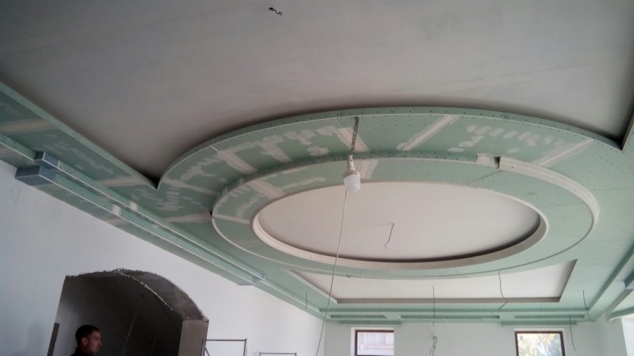 Потолок фигура для зала