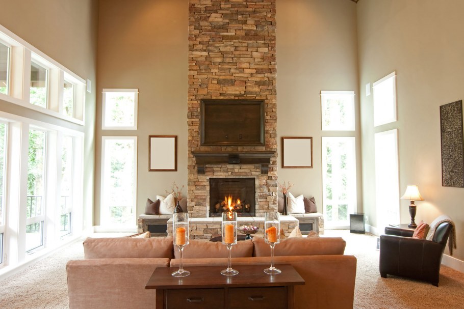 Камины из красного кирпича Лондон