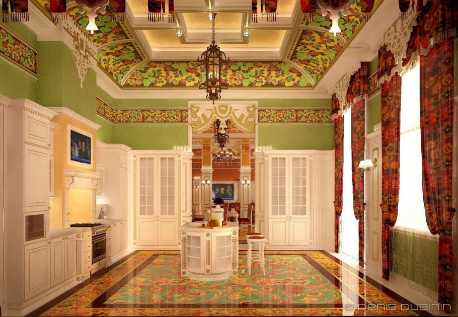 Голландский домик внутри