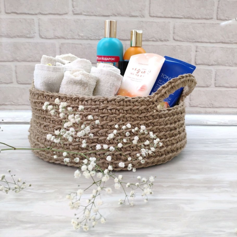 Корзина из джута