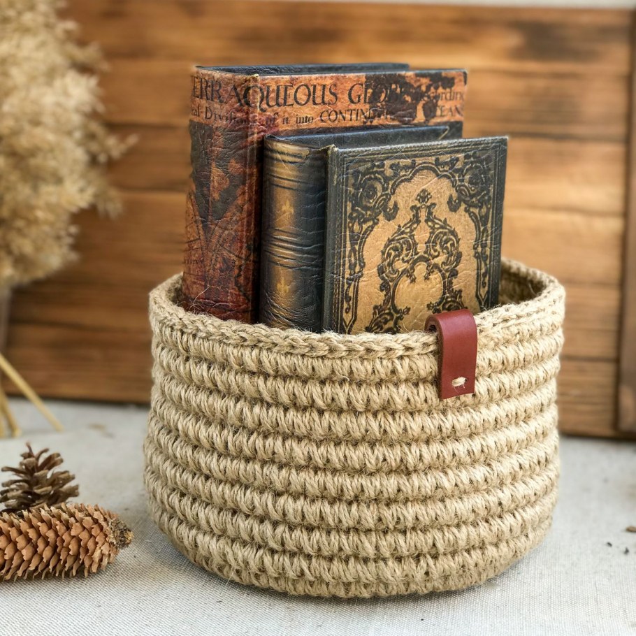 Корзина из джута