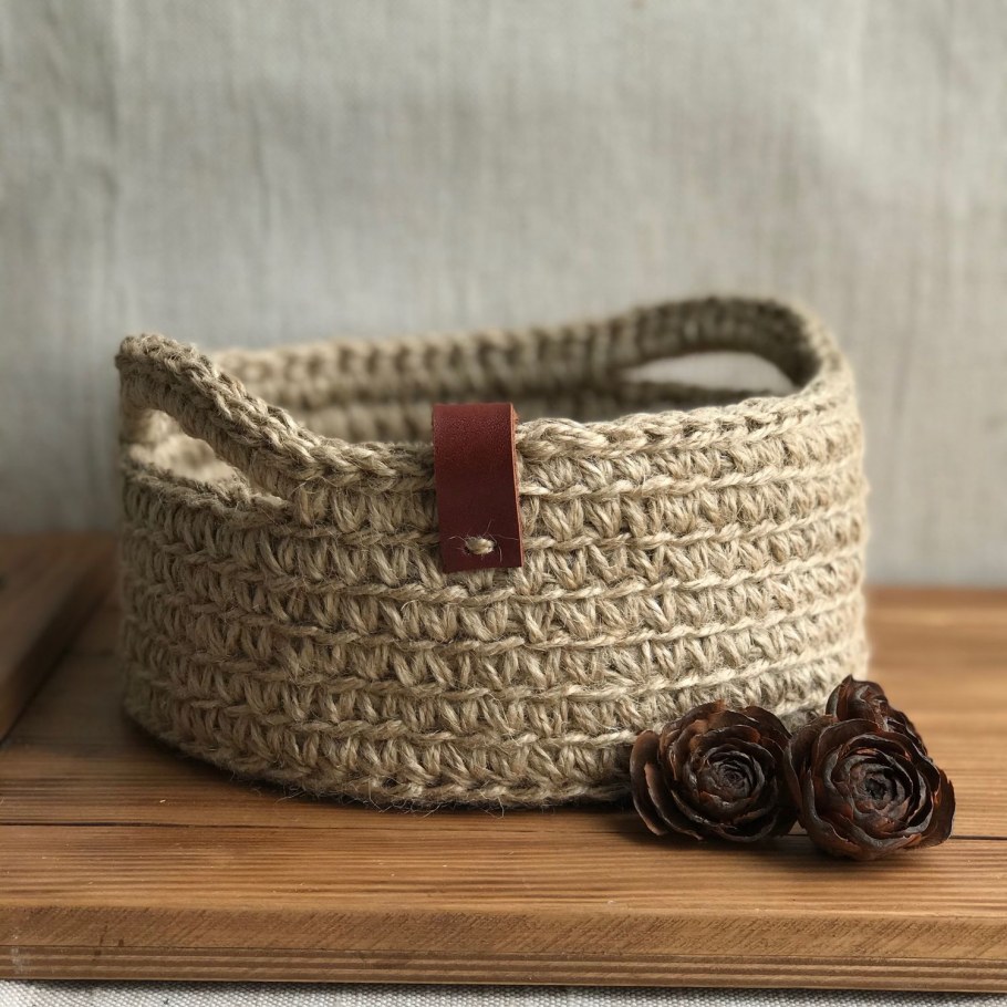Корзина из джута