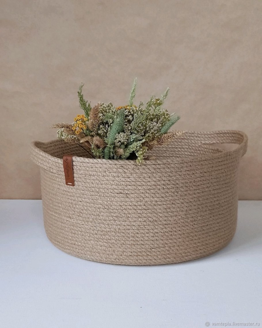 Корзина из джута