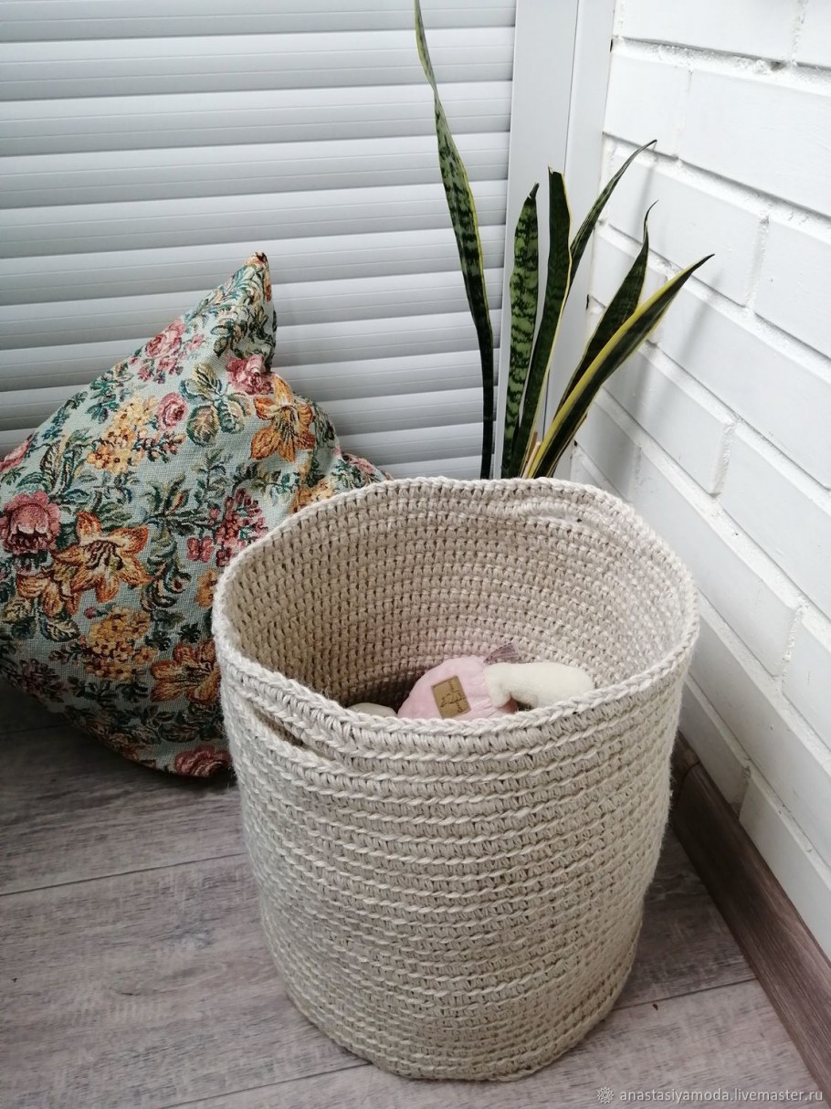 Корзина из джута