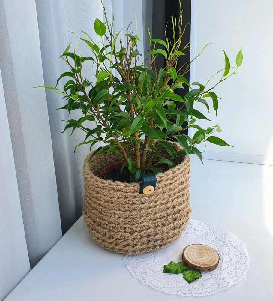 Джутовые изделия в интерьере