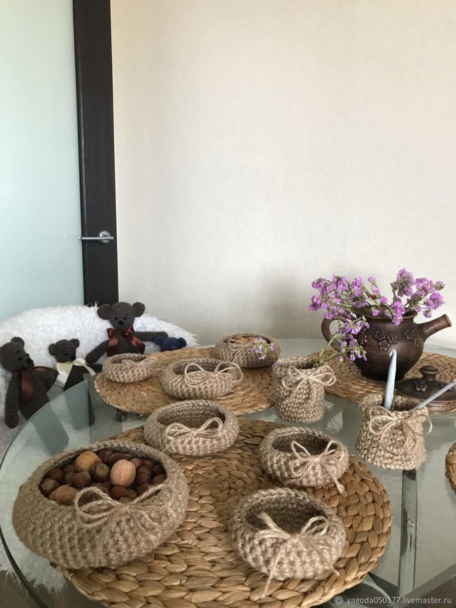 Корзина из джута