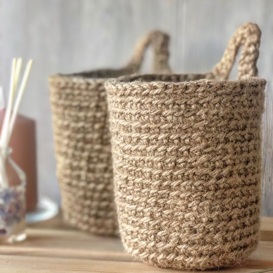 Корзина из джута