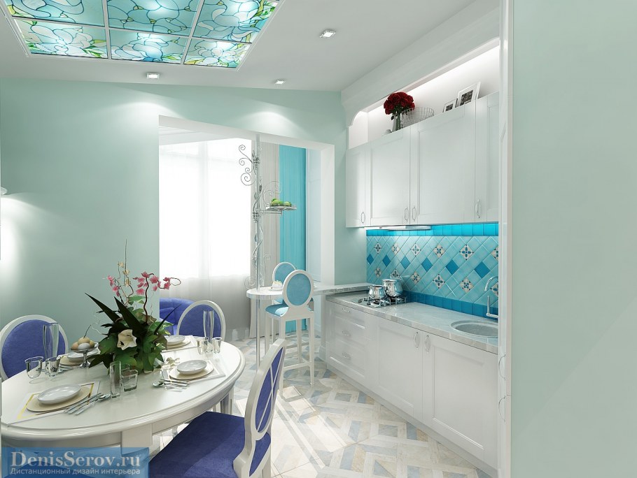 Кухня 8кв метров Неоклассика