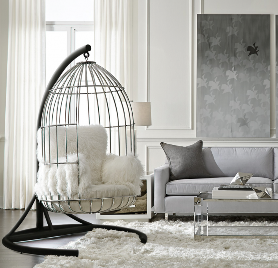 Подвесное кресло клетка