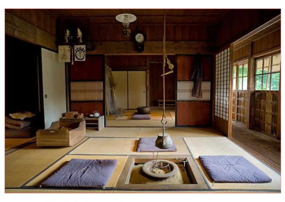 Камин в японском стиле