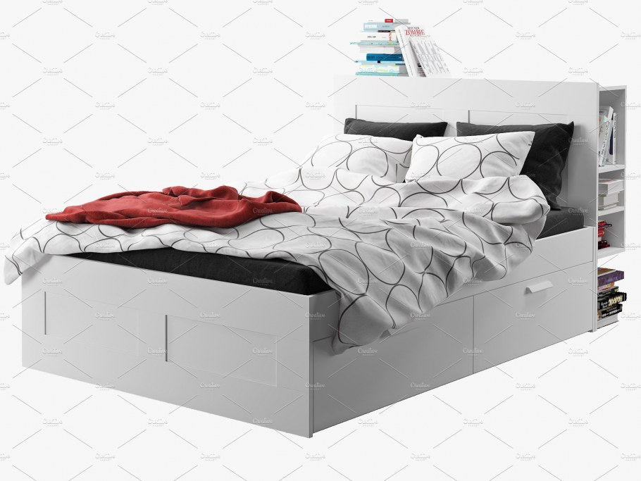 БРИМНЭС изголовье с полкой